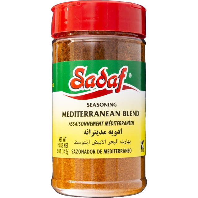 Sadaf brand Mediterranean Seasoning, 5 oz., in a Plastic Jar