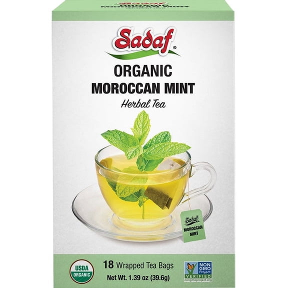 Sadaf Moroccan Mint Tea Bags | Organic - 18 count