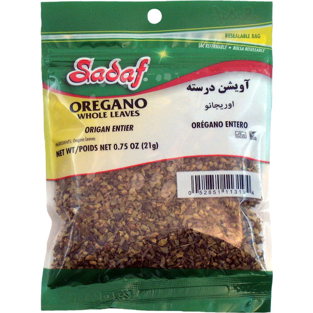 Sadaf Oregano Leaves YPF5 Whole Oregano Leaves for Cooking & Food