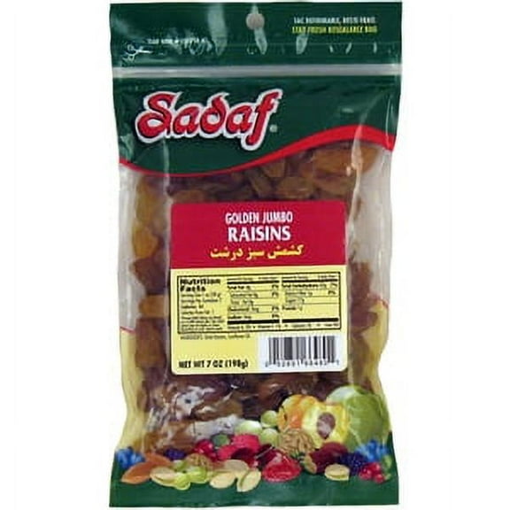 Sadaf Raisins Golden Jumbo 7 oz.
