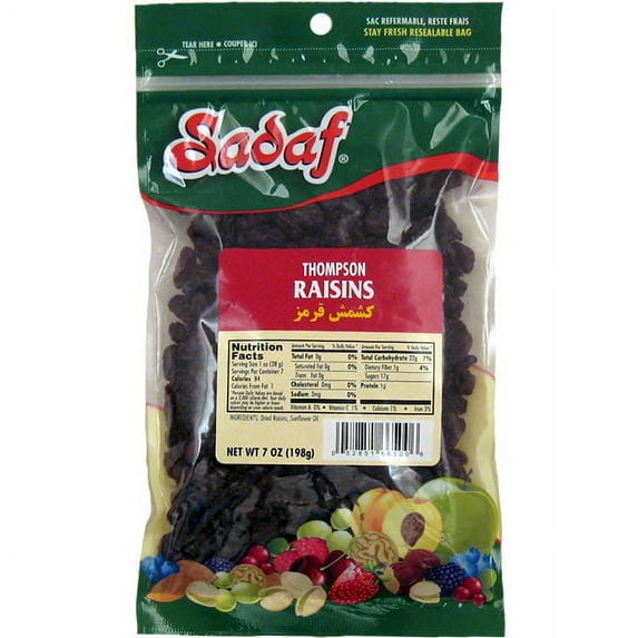 Sadaf Raisins Thompson 7 oz.