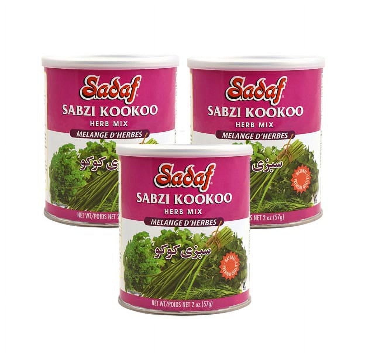 Sadaf Sabzi Kookoo Dried Herbs Mix SDF 2 oz ( Pack of 3 )