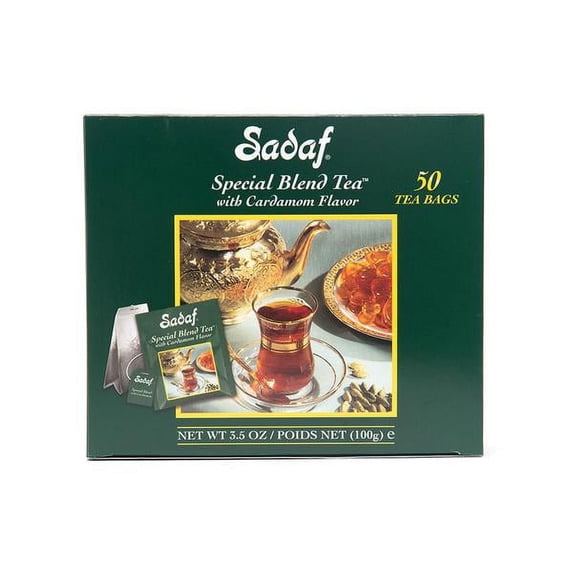 Sadaf Special Blend Tea Cardamom 50 Tea Bags Pack of 1
