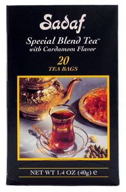 Sadiq Tea Sadaf Special Blend Tea Cardamom in Foil 20 Tea Bags - Walmart.com