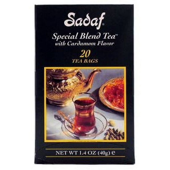 Sadaf Special Blend Tea Cardamom in Foil 20 Tea Bags