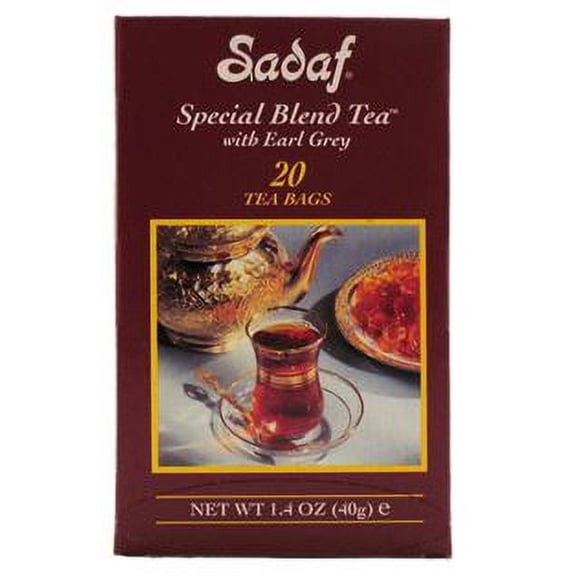 Sadaf Special Blend Tea Earl Grey 20 Tea Bags Foil Pack of 1