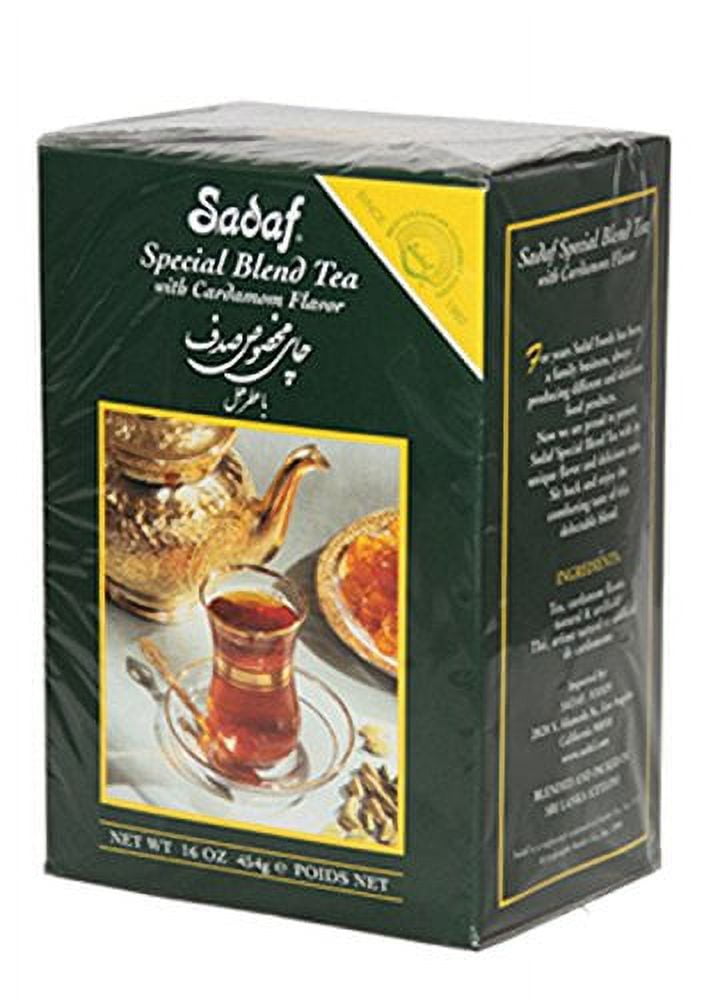 Sadiq Tea Sadaf Special Blend Tea with Cardamom 16 oz. ( Pack of 3 ) - Walmart.com
