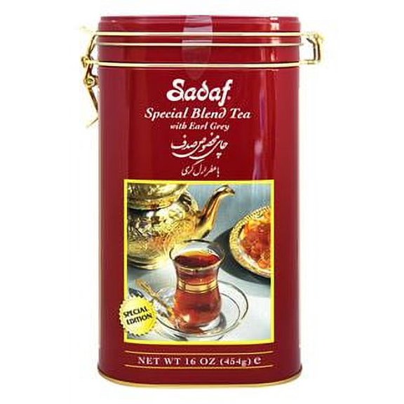 Sadaf Special Blend Tea with Earl Grey 16 oz Tin