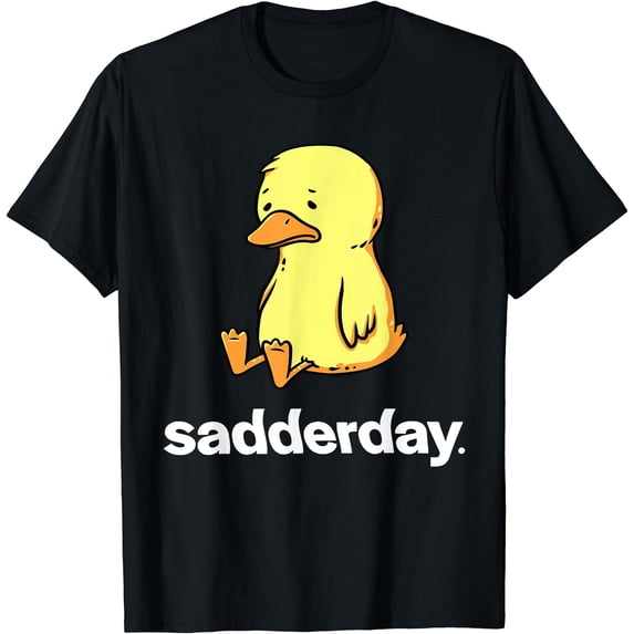 Sadderday Sad As Duck Animal Duck Classic Theme Everyday Message Retro ...
