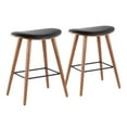 thumbnail image 1 of LumiSource  Saddle Counter Stool - Set of 2, 1 of 7