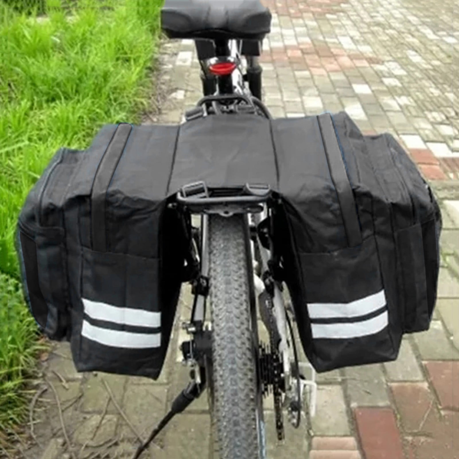 Saddle Bag Panniers For Mountain Bike Basket Rear Seat Double Luggage ...