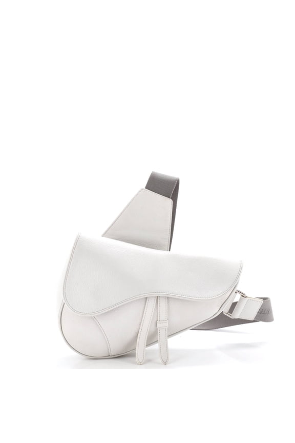 Saddle Crossbody Bag Leather By Rebag