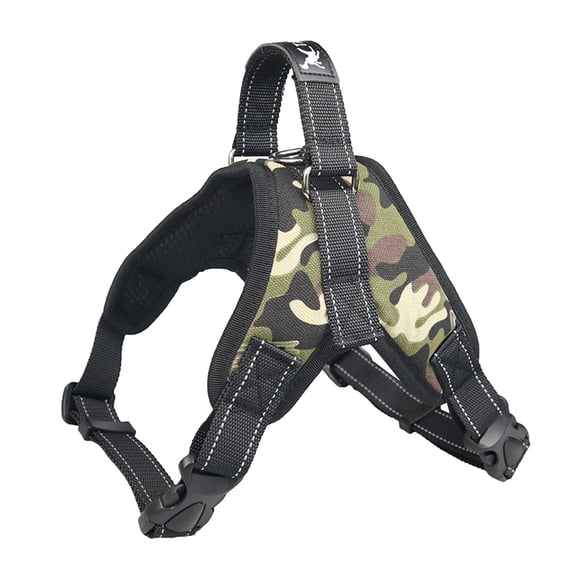 Saddle Harness Anti Burst Oxford Cloth Harness Breathable Mesh Safety for Dogs No Pull Reflective Adjustable with Handle Durable No Choke Pet Vest Easy On Puppy Harness for Small Medium Large Dogs