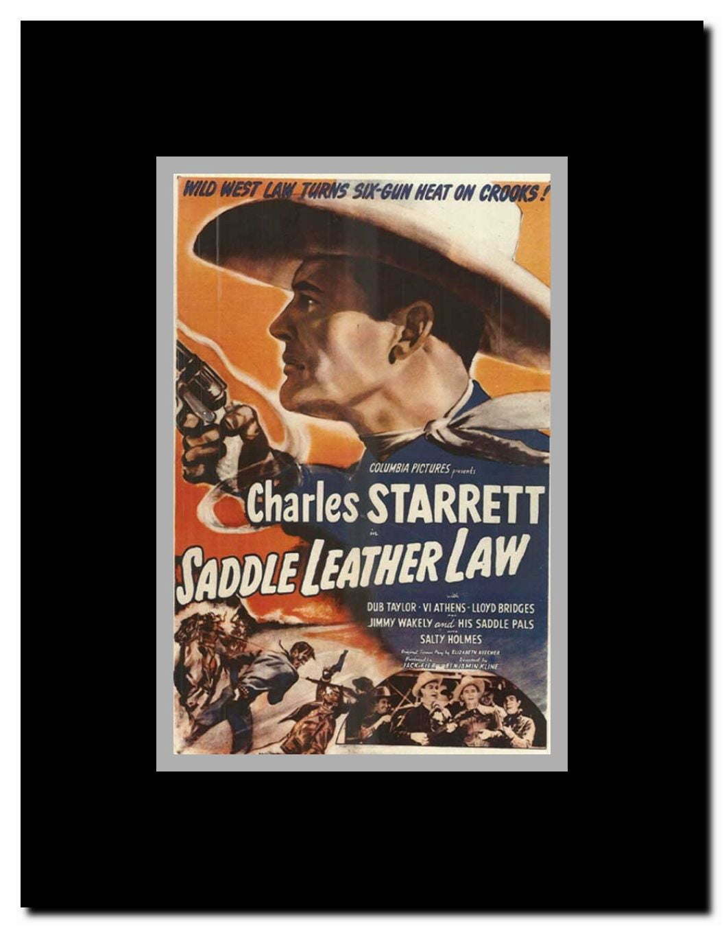 Saddle Leather Law Framed Movie Poster