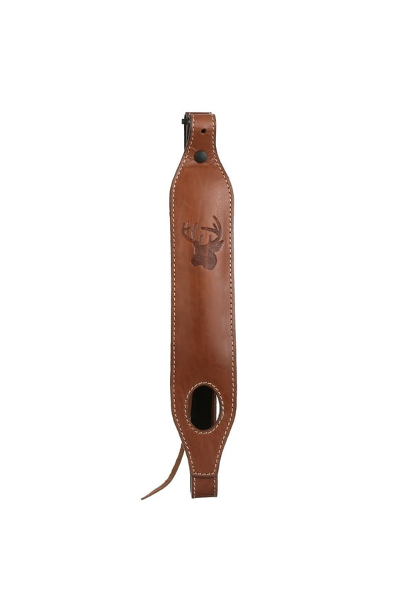 Rugged Buffalo Brown Leather Gun Sling with Padding