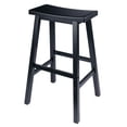 thumbnail image 1 of Saddle Seat Counter Stool, 29 Black, Backless Bar Stool for Kitchen Dining Home Dorm, 1 of 8
