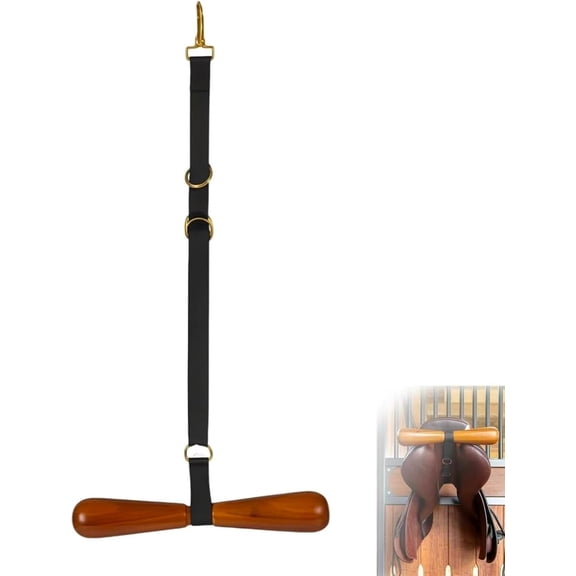 Saddle-Shaped T-Shaped Hanger, Portable Hanging Saddle Rack, T-Shaped Saddles Storage Hanger,Space-Saving Equestrian Gear Storage