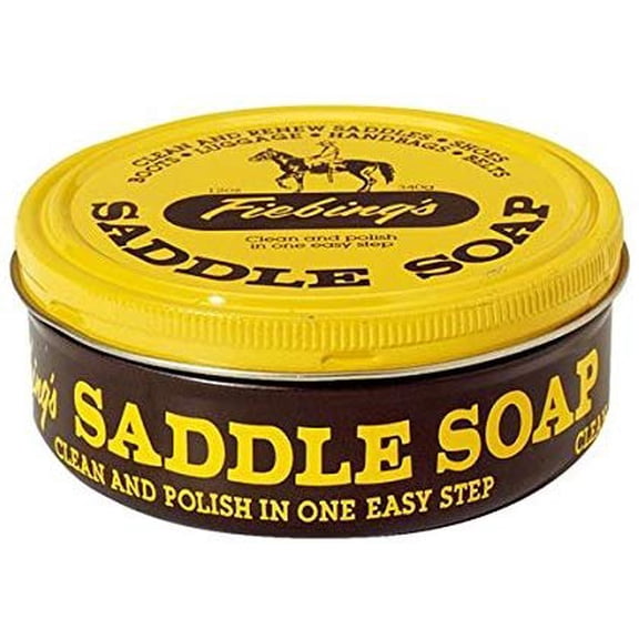 Worldwide Sourcing Saddle Soap Paste - Leather Cleaner Polish - 12 oz, Yellow