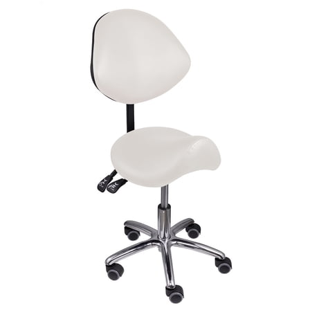 Saddle Stool Rolling Chair Height Adjustable with Wheels Wobble Rolling Stool for Medical Massage Salon Kitchen Spa Drafting Clinic Dentist, Ergonomic Hydraulic Seat Chair Stool,400LBS(C,S)