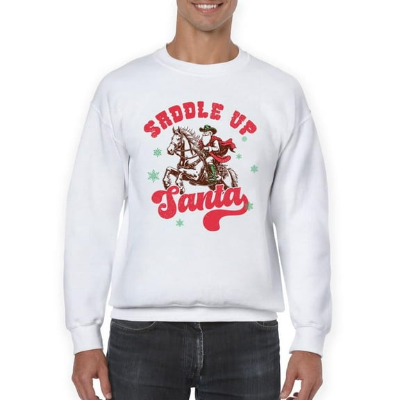 Saddle Up Santa - Cowboy Xmas Men's Sweatshirt