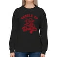 thumbnail image 1 of Saddle Up Santa Cowboy Xmas Women's Sweatshirt, 1 of 4