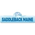 thumbnail image 1 of Saddleback Maine Street Sign | Indoor/Outdoor | Skiing Skier Snowboarder Décor for Ski Lodge Cabin Mountian House | SignMission personalized gift, 1 of 5