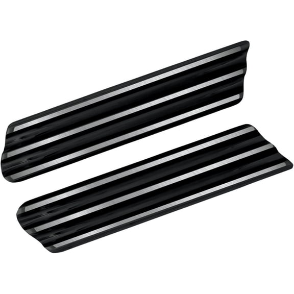 Saddlebag Latch Delete Plates - Gloss Black Powder-Coat