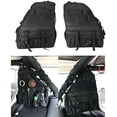 thumbnail interactive-video image 1 of CheroCar Co-Pilot Handle Storage Bag For Jeep Wrangler TJ JK JL (1997-2023) – Black & Red Oxford Cloth 1 of 2