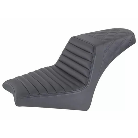 Saddlemen Step Up Black Seat w/Tuck-n-Roll Front & Lattice Rear (I18-33-176)