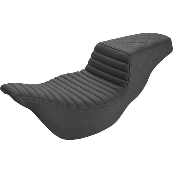 Saddlemen Step-Up Extended Reach Tuck-n-Roll/Lattice Stitch Seat (808-07B-176E)