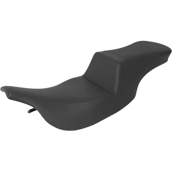 Saddlemen Step Up Smooth Black Motorcycle Seat (897-07-194)