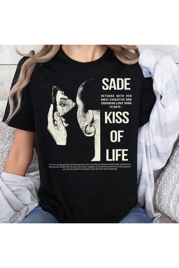 Sade Adu Shirt, Sade Adu World Tour Tshirt,Music Tour Rap Hip Hop, Men's And Women's Graphic Tee 100% Cotton by TBun, Full Sizes S-5XL