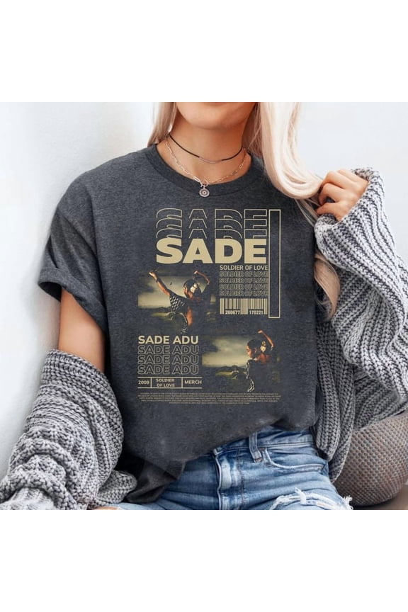 Sade Adu Shirt, Sade Adu World Tour Tshirt,Music Tour Rap Hip Hop, Men's And Women's Graphic Tee 100% Cotton by TBun, Full Sizes S-5XL