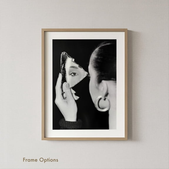 Sade In The Mirror Photography Sade Adu Music Wall Art Black And White Prints Home Decor, Unframed Poster