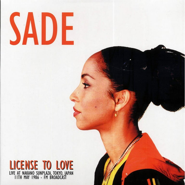 SADE LICENSE TO LOVE レコード Sade – License To Love - Live at Nakano Sunplaza, Tokyo