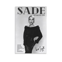 Sade Poster Canvas  Sade Adu Black And White Poster Prints Canvas Wall Art for Trendy Dorm Room Decor Aesthetic Gift
