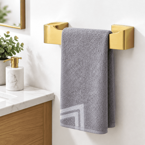 Wall Tech Rack Sadhesive Hand Towel Holder/towel Ring Stainless Steel Bar Rustproof ...