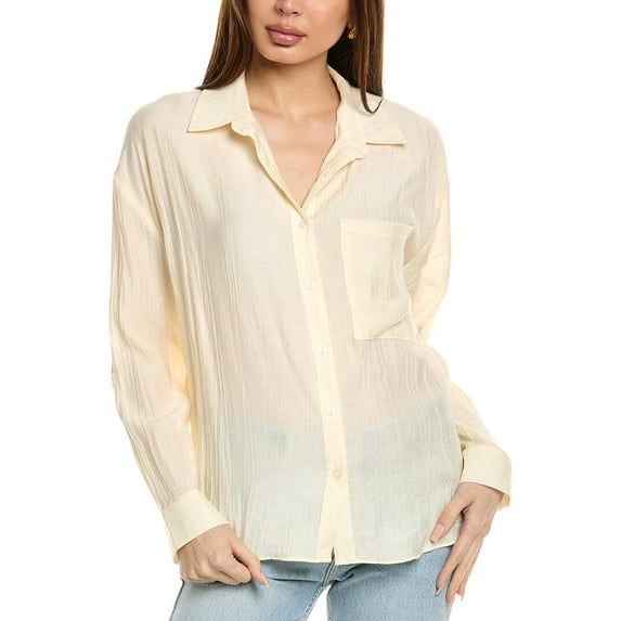 Sadie & Sage womens Sage the Label Clementine Crush Cutout Shirt, m, White