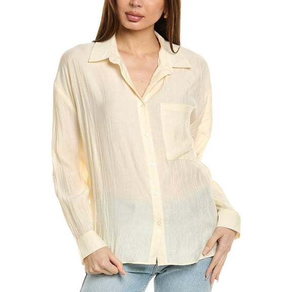 Sadie & Sage womens Sage the Label Clementine Crush Cutout Shirt, xs, White