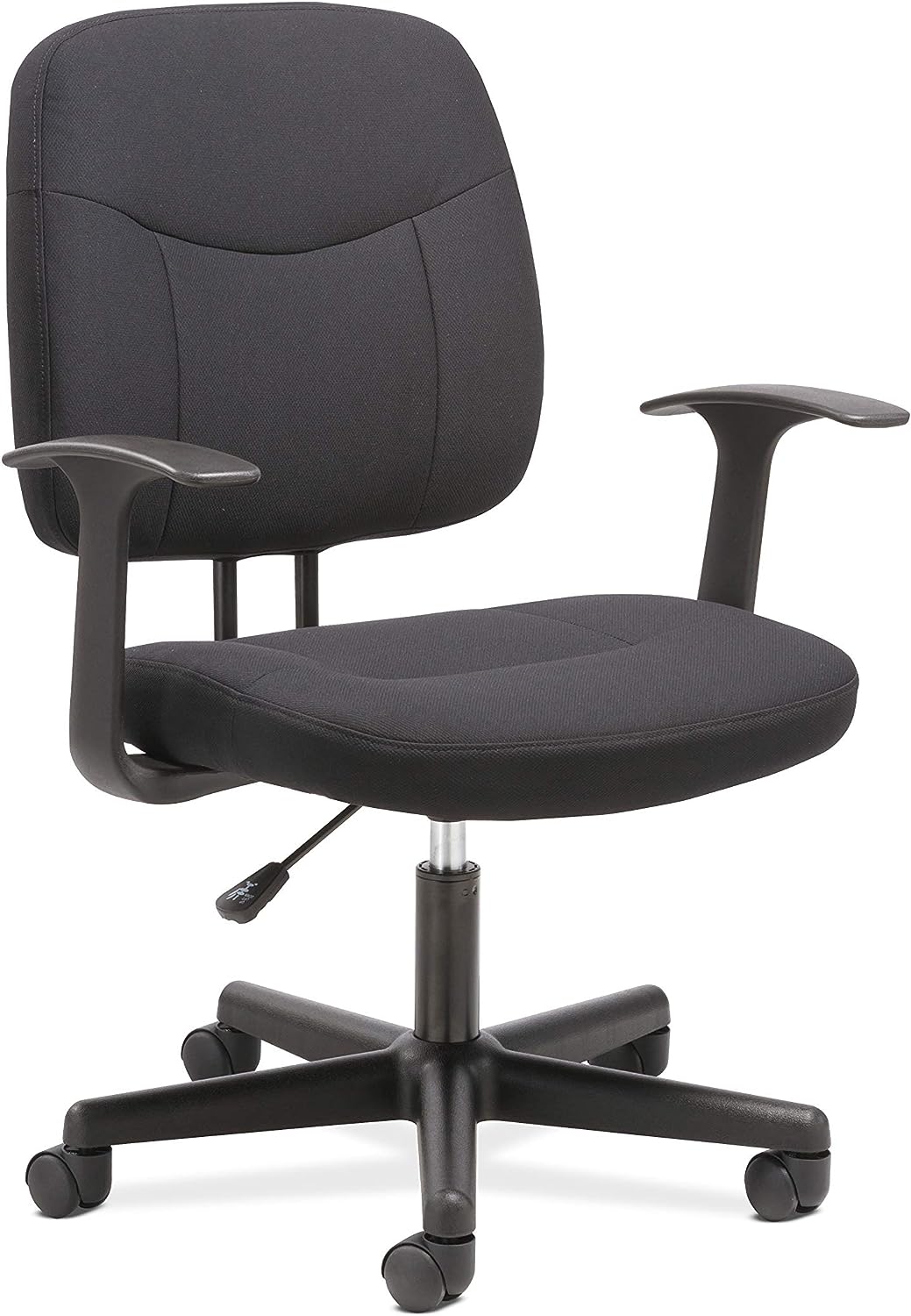 Sadie Task ChairFixed Arm Computer Chair for Office Desk, Black