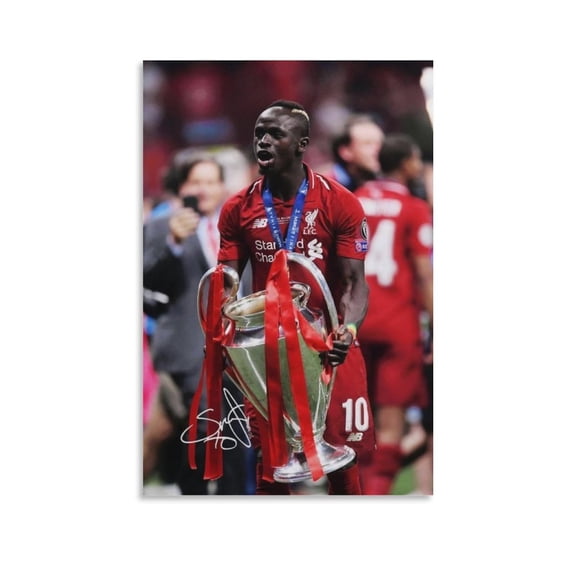 Sadio Mane Canvas Poster Posters Wall Art Painting Canvas Gift Living Room Prints Bedroom Decor Poster Artworks 20x30inch(50x75cm)