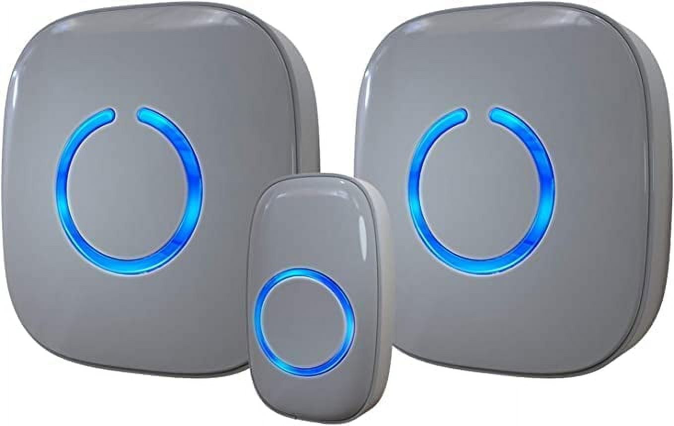 SadoTech Smart Wireless Doorbell Kit with Buttons and Plugin Chime for