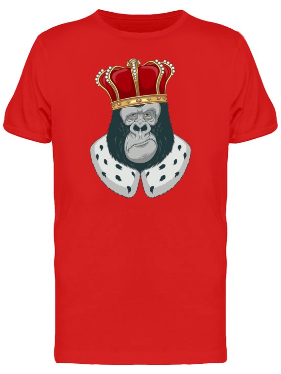 Sads Gorilla In A Crown T-Shirt Men -Image by Shutterstock, Male x-Large