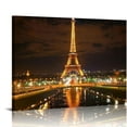 thumbnail image 1 of Sadudu Designart PT10153-20-12 Fantastic of Paris Eiffel Toer it Trail-Cityscape Canvas print-20x12, 12" x 20" x 1" D 16x12in, 1 of 6