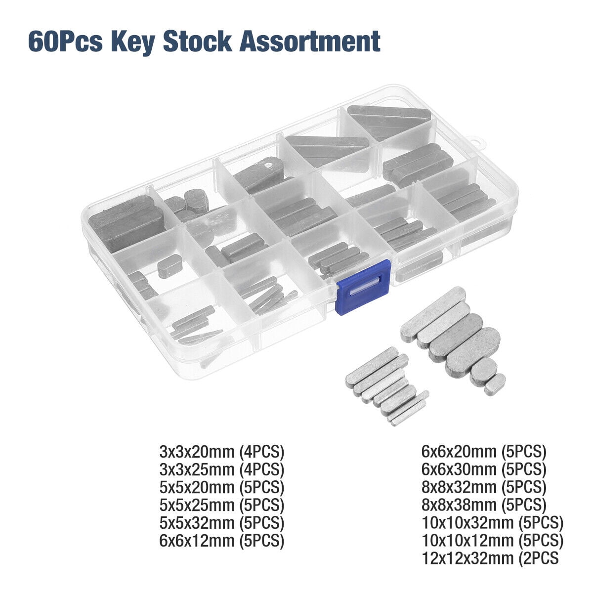 Sae Key stock Bar Assortment Lock Pulleys Gears Square Key Stock Keyway