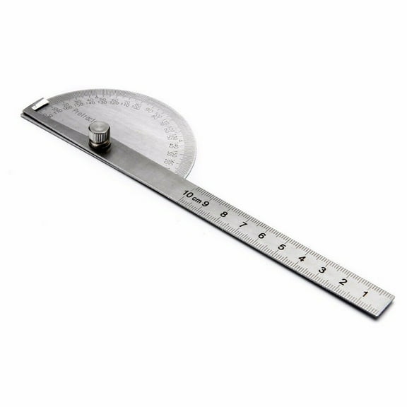 Sae Protractor 0-180 Rotary Angle Finder Stainless Steel Machinist Ruler Smile Home