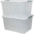 thumbnail image 1 of Saedy 85 Quart Plastic Storage Bins with Lids and Wheels, Large Plastic Box, Set of 2, 1 of 7