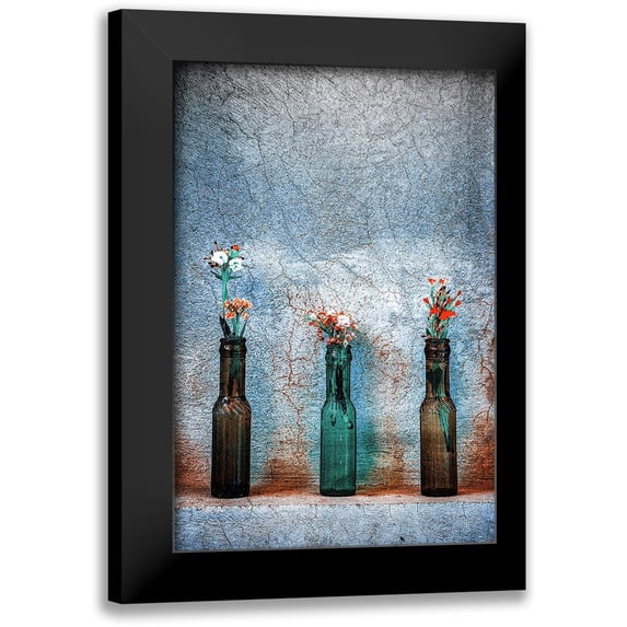 Saeidinia, Afshin 17x24 Black Modern Framed Museum Art Print Titled - Lovely Little Flowers