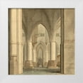 thumbnail image 1 of Saenredam, Pieter Jansz. 26x26 White Modern Wood Framed Museum Art Print Titled - The Choir and North Ambulatory of the Church of Saint Bavo, Haarlem, 1634, 1 of 4