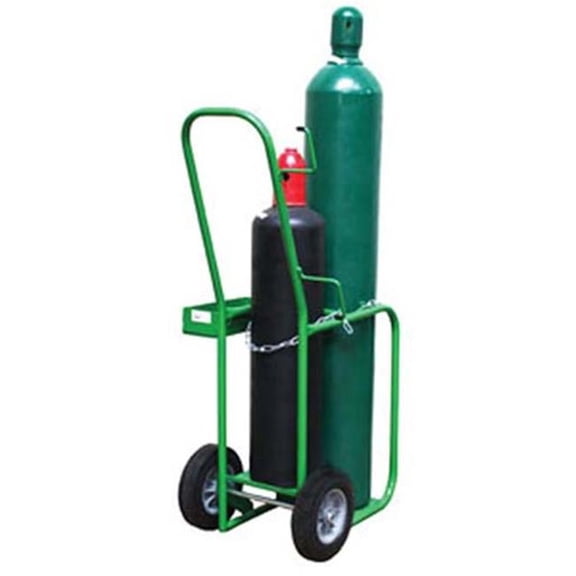 Saf-T-Cart 339-600-10-FW Tandem Cart for Medium Acetylene & LG Oxygen Firewall